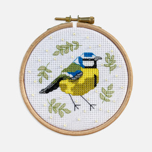 Blue Tit Bird Cross Stitch Kit