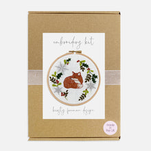 Load image into Gallery viewer, Christmas Fox Embroidery Kit
