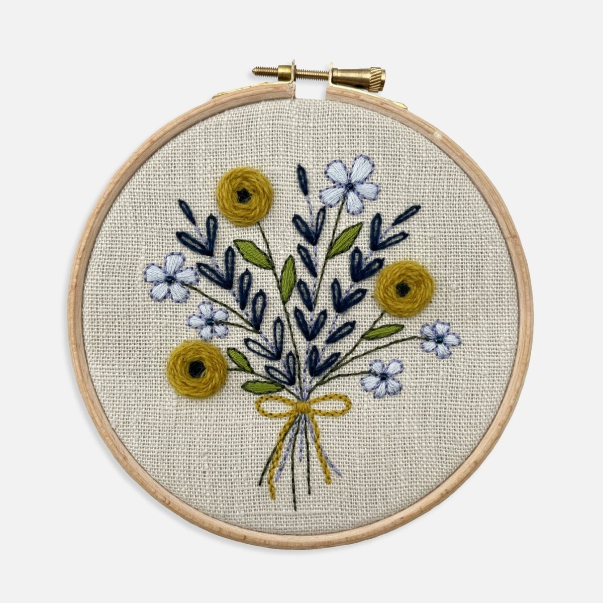 Bunch of Flowers Embroidery Kit - Modern Craft Kit from Kirsty Freeman Design