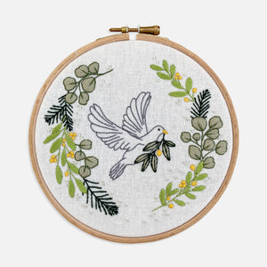 Christmas Dove Embroidery Kit