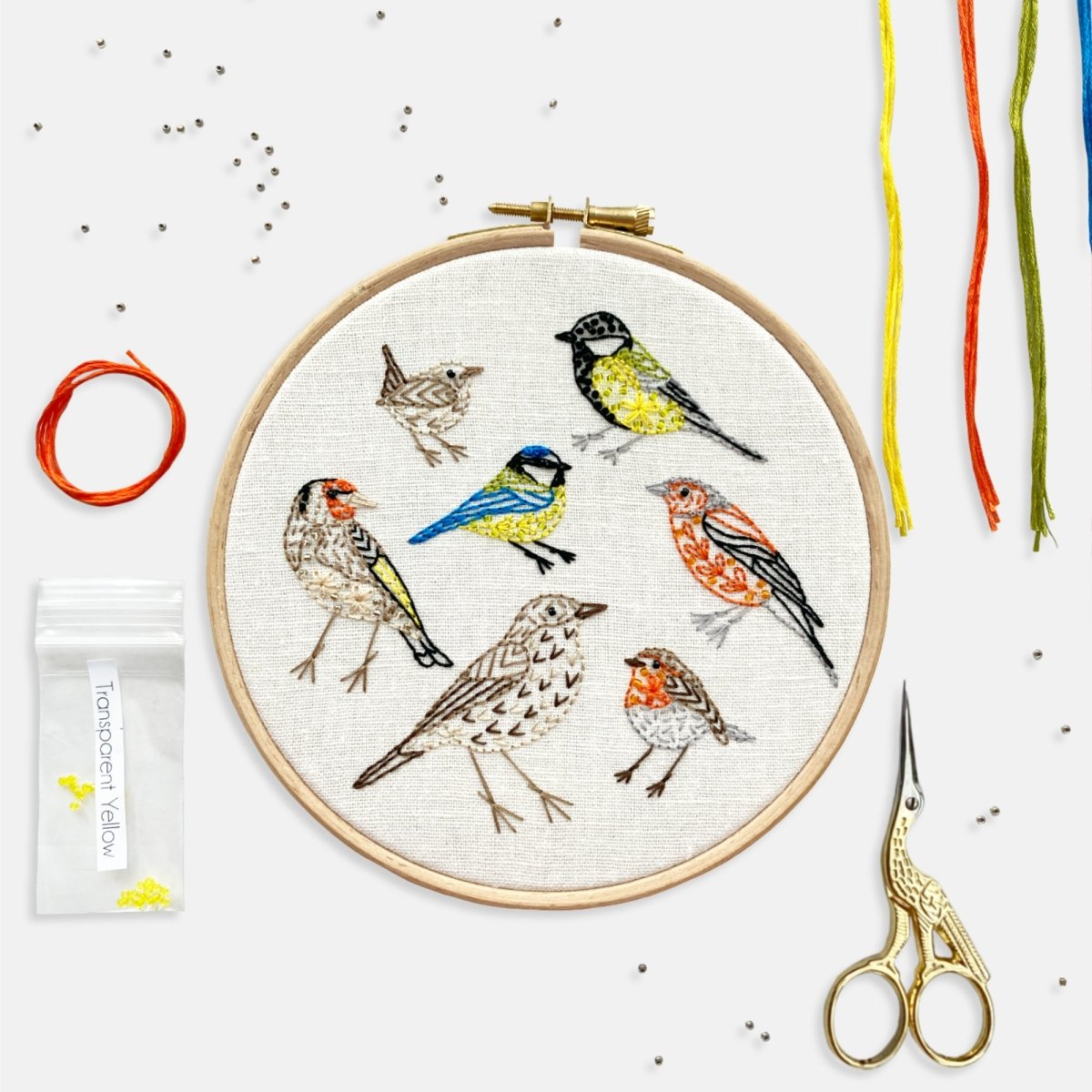 Bird Embroidery Kit - Modern Craft Kit from Kirsty Freeman Design