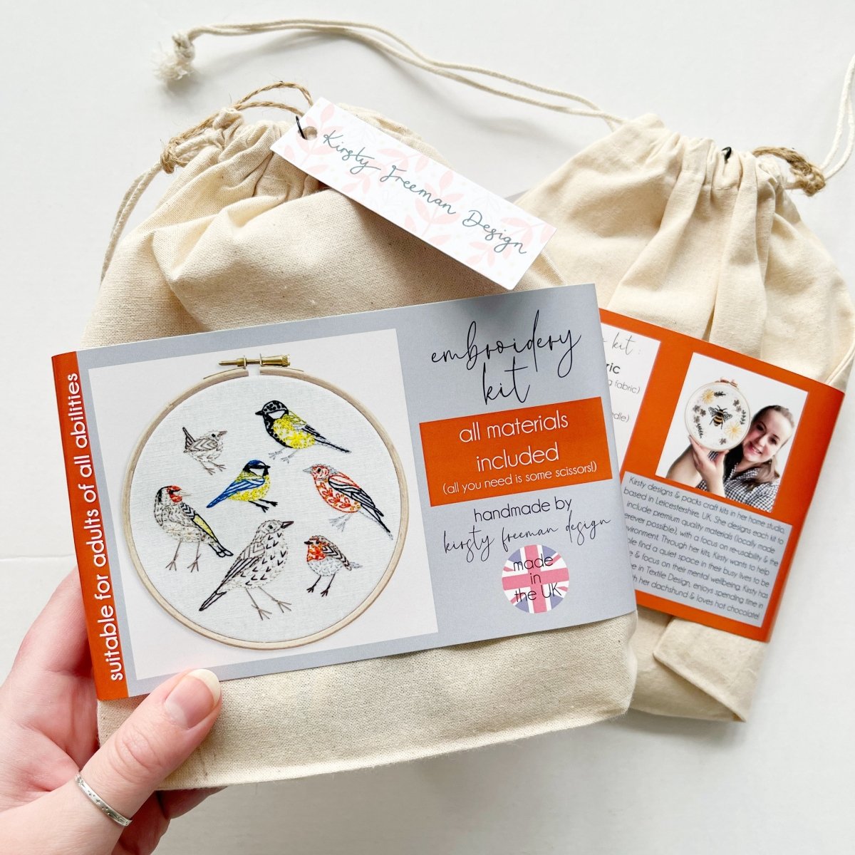 Bird Embroidery Kit - Modern Craft Kit from Kirsty Freeman Design