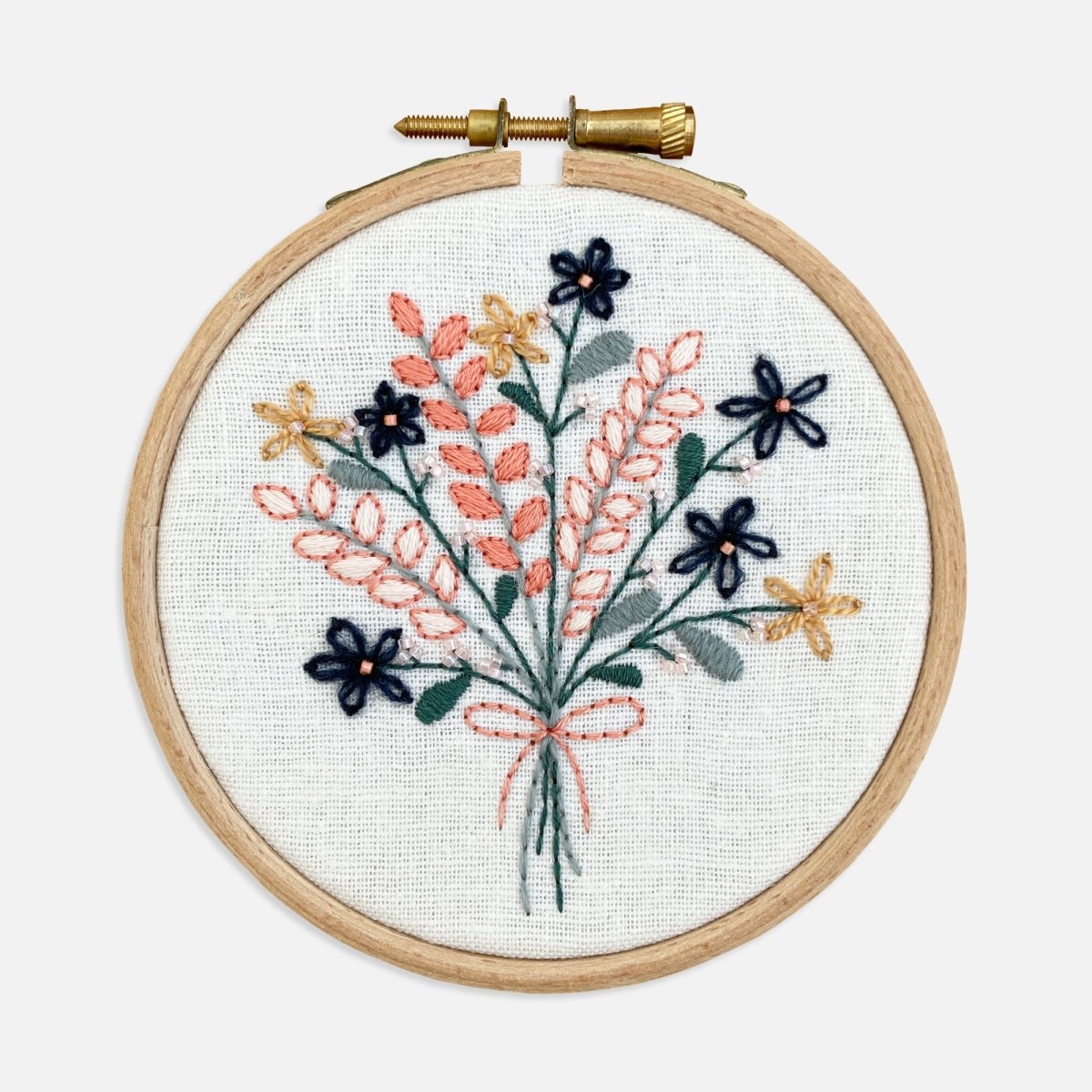 Bouquet Embroidery Kit - Modern Craft Kit from Kirsty Freeman Design