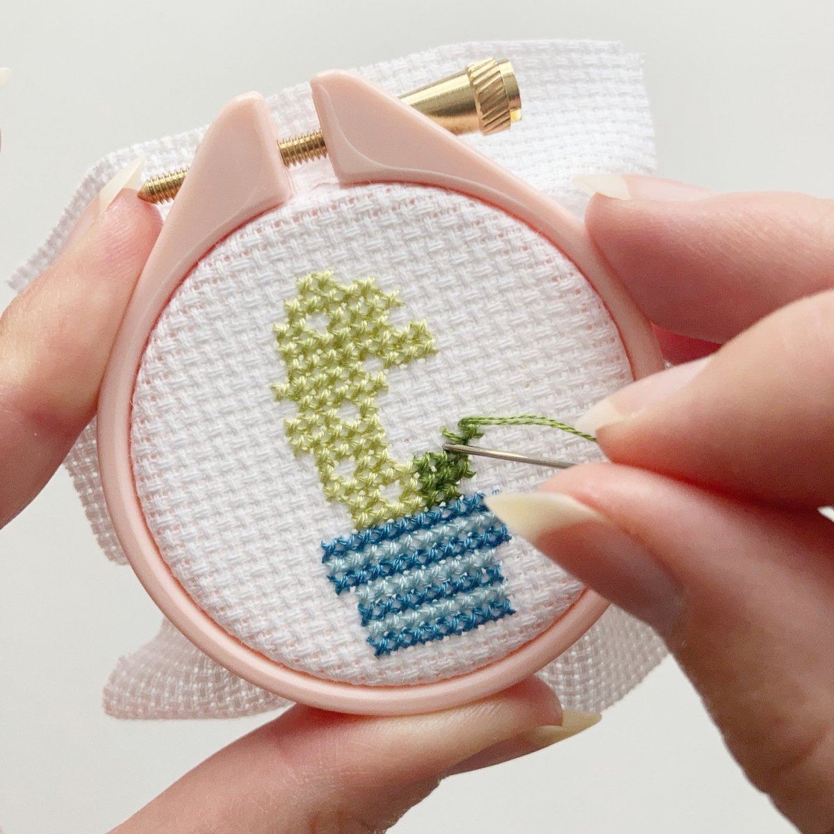 Cactus Cross Stitch Kit - Modern Craft Kit from Kirsty Freeman Design