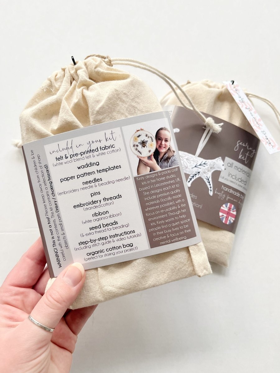 Cat Sewing Kit - Modern Craft Kit from Kirsty Freeman Design
