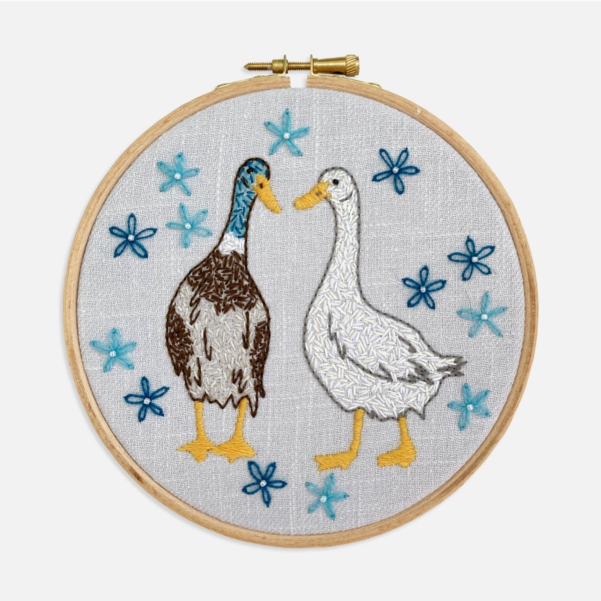 Duck Embroidery Kit - Modern Craft Kit from Kirsty Freeman Design