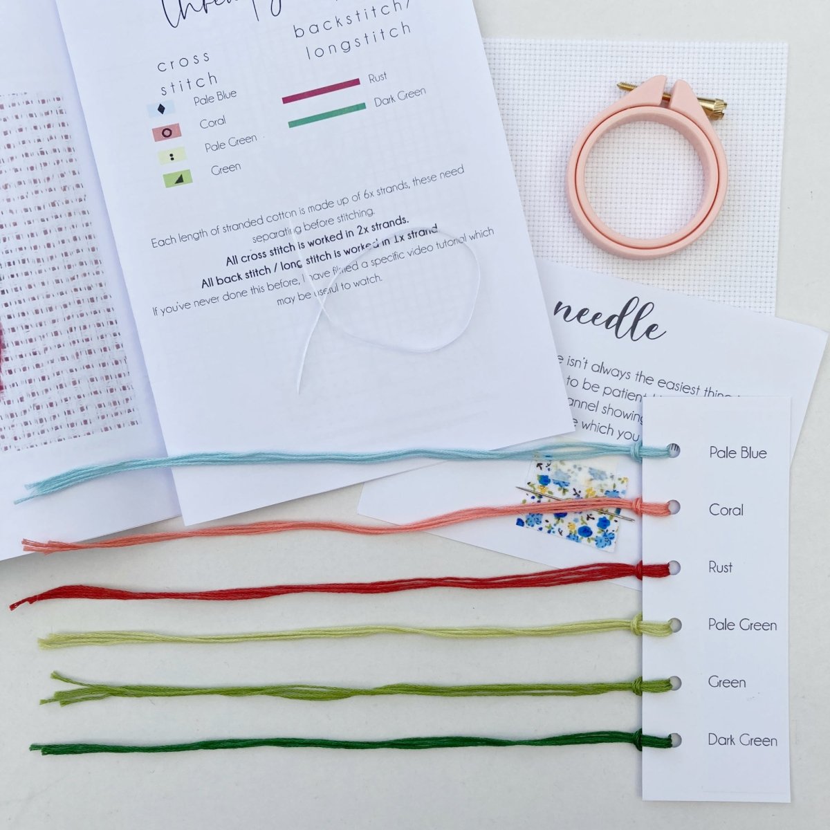Plant Cross Stitch Kit - Modern Craft Kit from Kirsty Freeman Design
