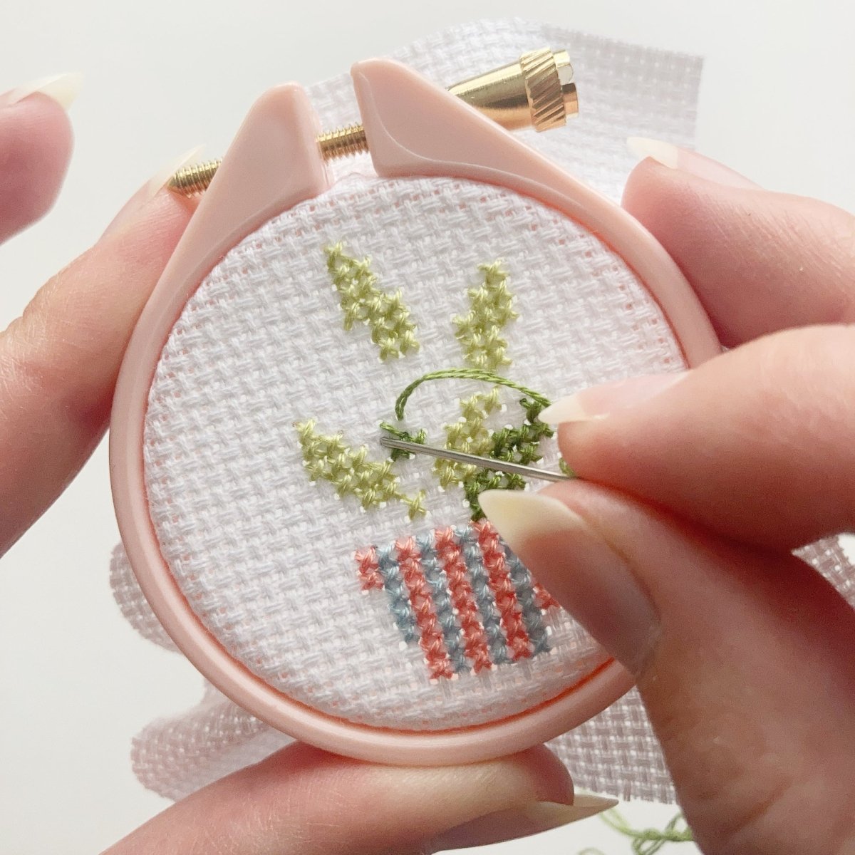 Plant Cross Stitch Kit - Modern Craft Kit from Kirsty Freeman Design