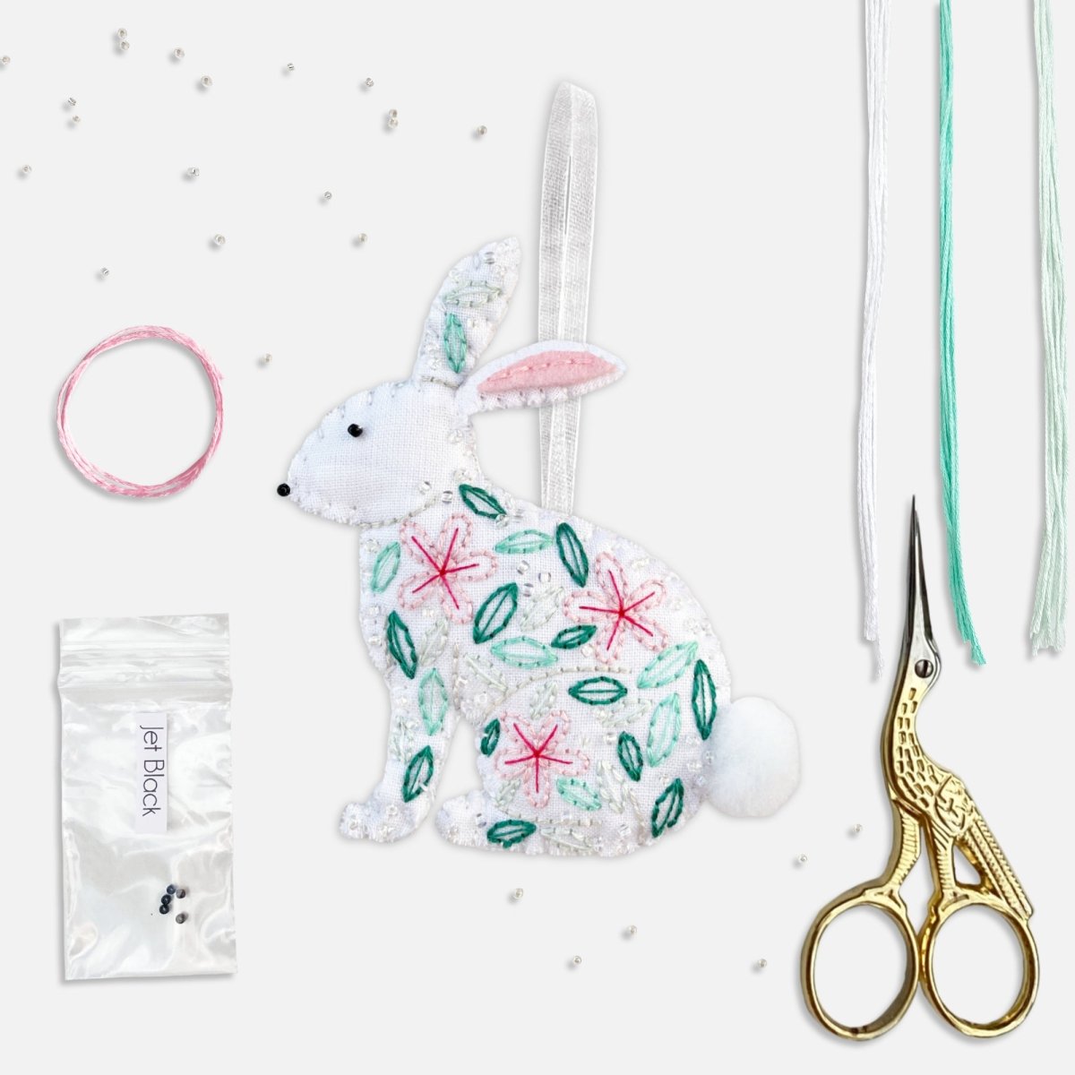 Rabbit Sewing Kit - Modern Craft Kit from Kirsty Freeman Design