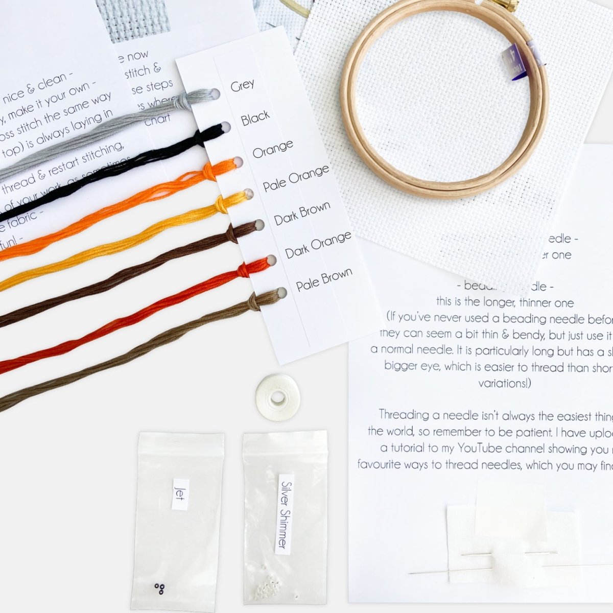 Robin Cross Stitch Kit - Modern Craft Kit from Kirsty Freeman Design