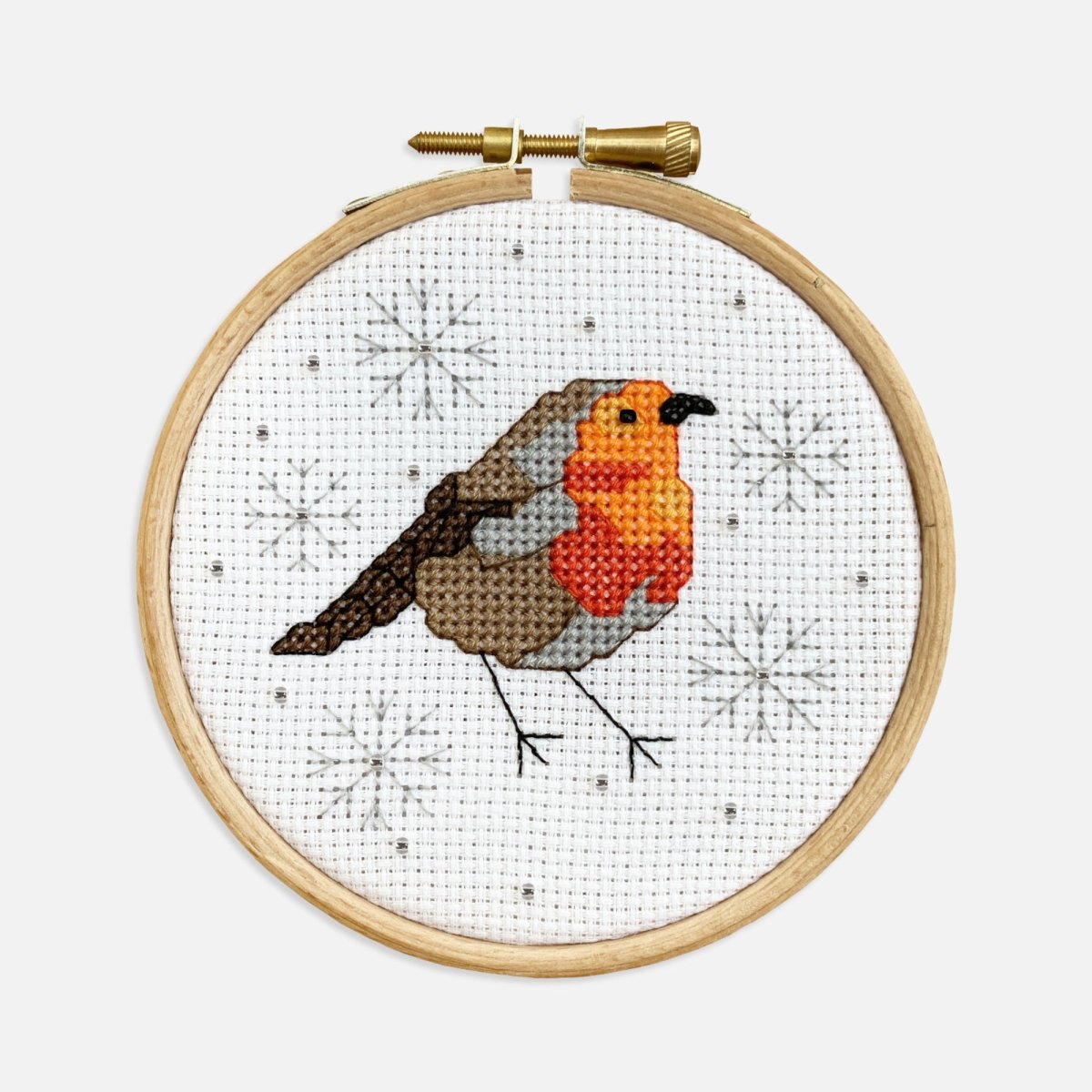 Robin Cross Stitch Kit - Modern Craft Kit from Kirsty Freeman Design