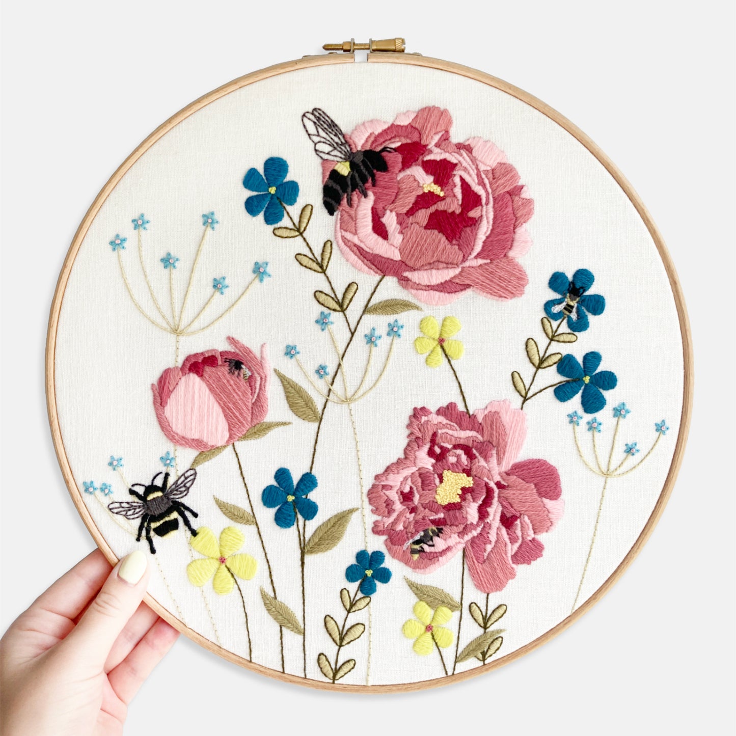Peony Embroidery Kit
