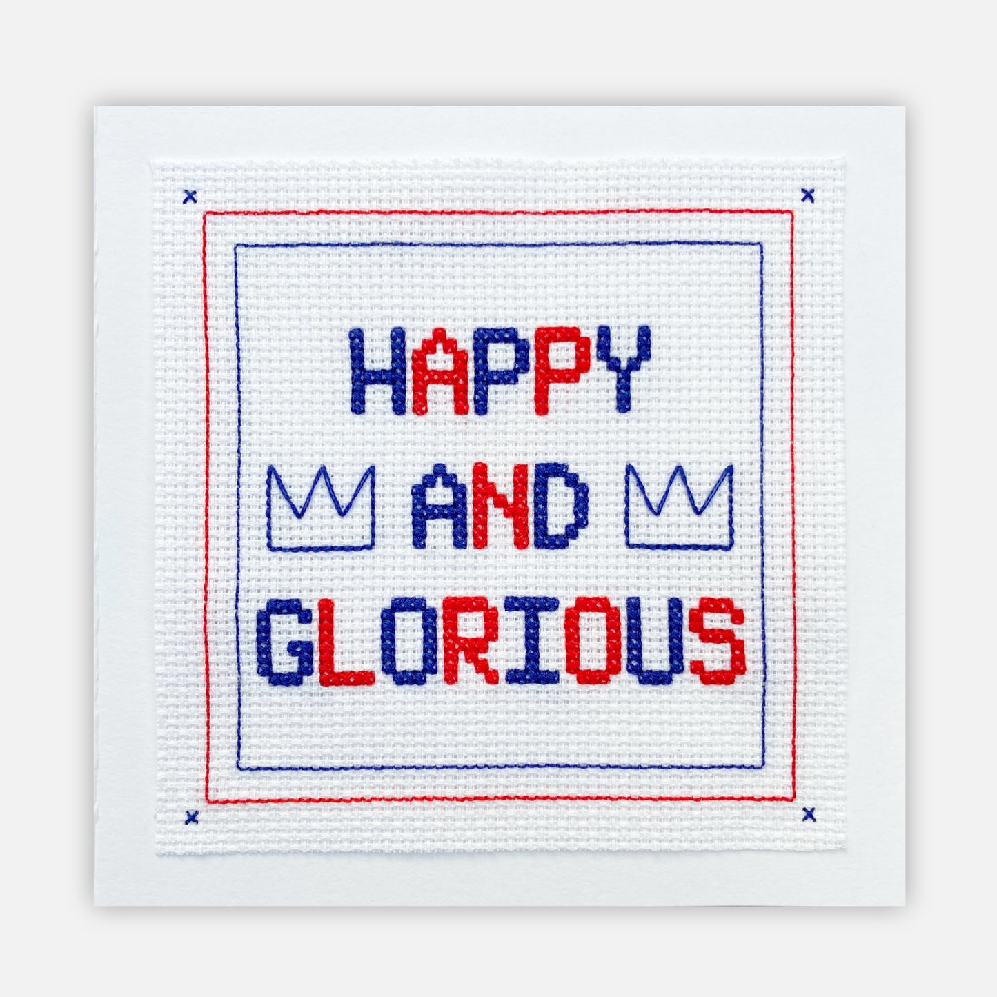 Coronation Cross Stitch Card Kit