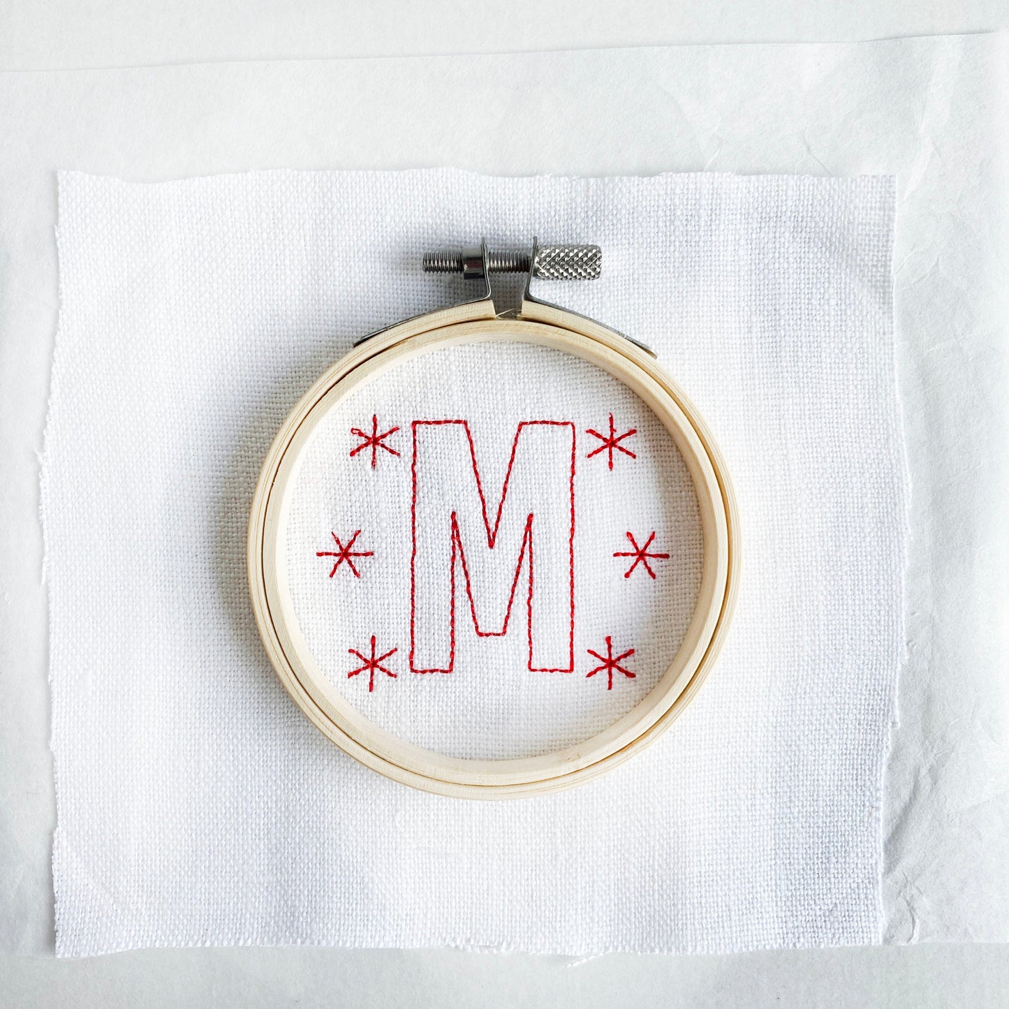 Monogram Christmas Embroidery Kit