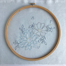 Load image into Gallery viewer, Large Floral Embroidery Kit
