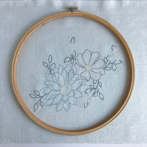 Large Floral Embroidery Kit