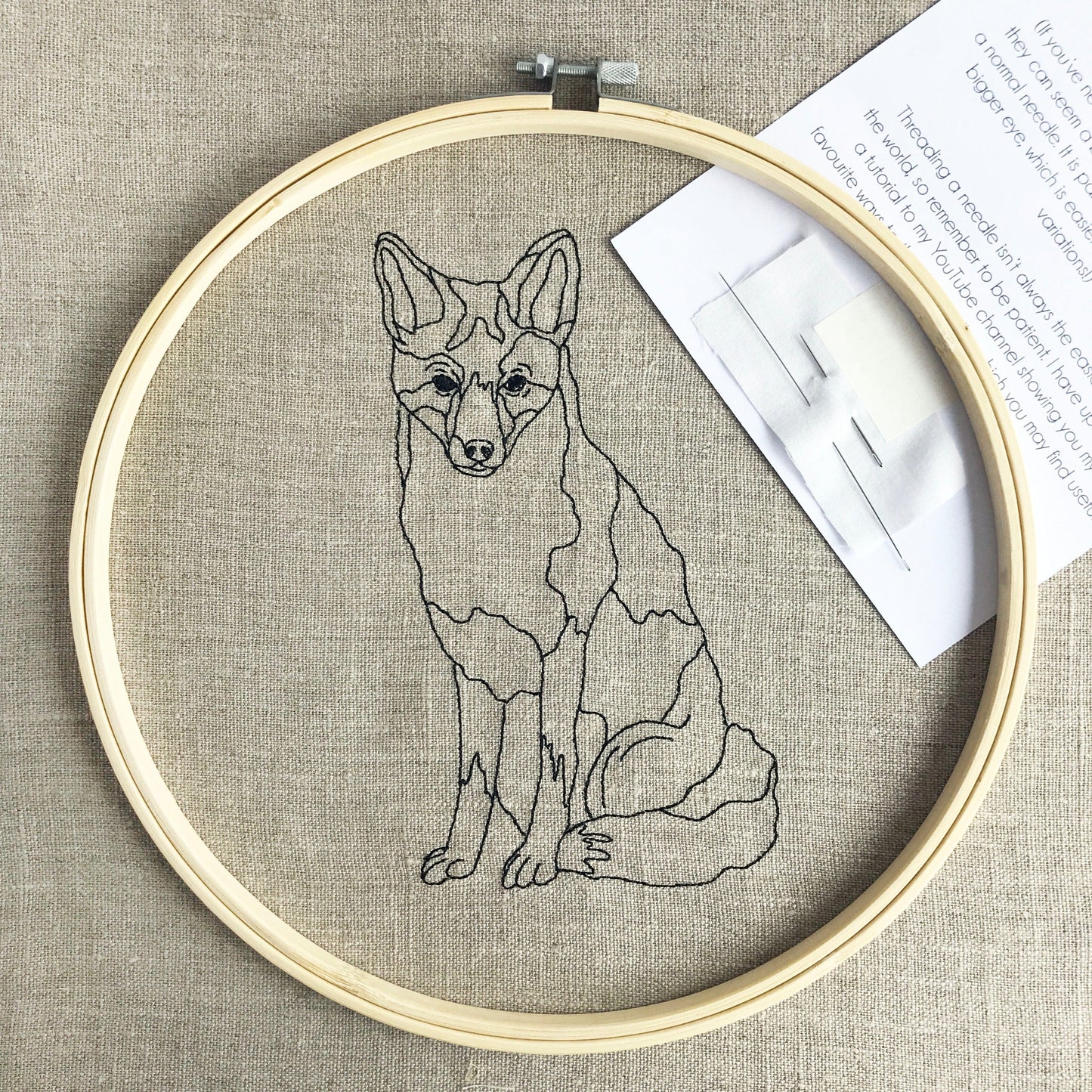Fox Embroidery Kit