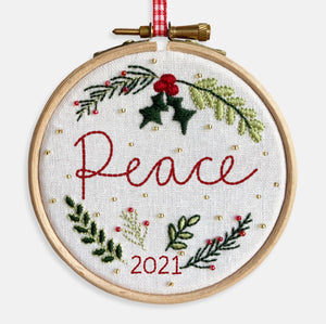 Peace Embroidery Kit
