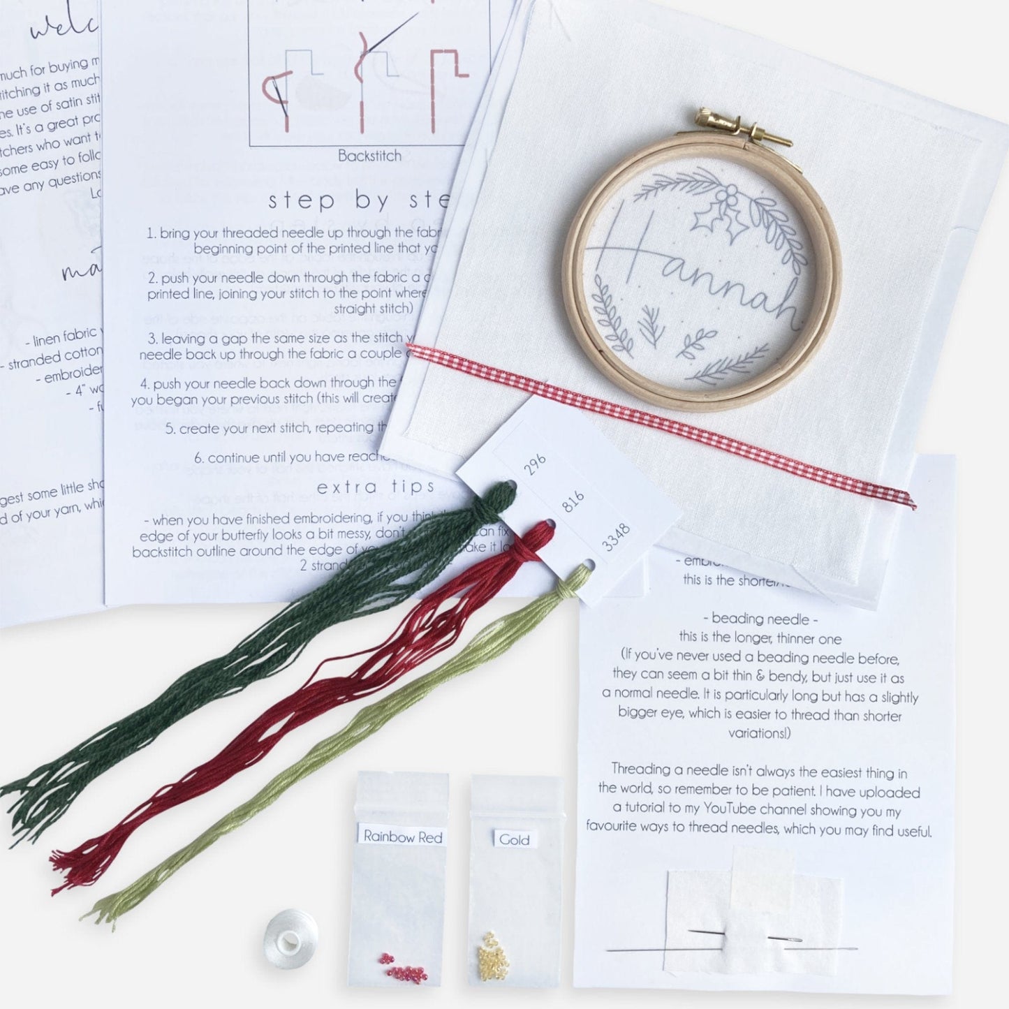 Peace Embroidery Kit