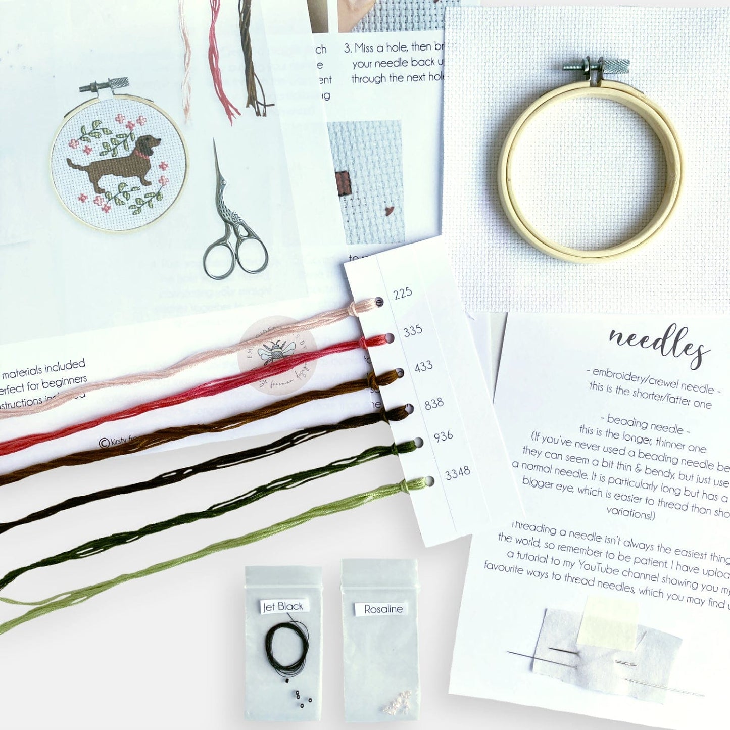 Sausage Dog Cross Stitch Kit