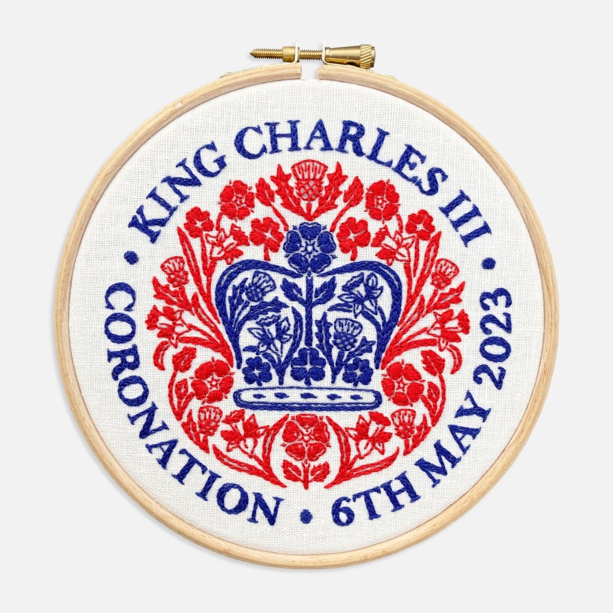 Coronation Embroidery Kit - Modern Craft Kit from Kirsty Freeman Design