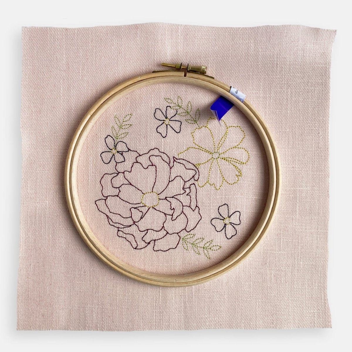 Flower Embroidery Kit - Modern Craft Kit from Kirsty Freeman Design