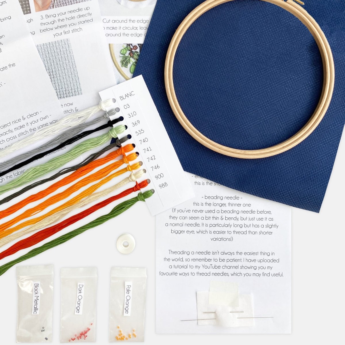 Fox Cross Stitch Kit - Modern Craft Kit from Kirsty Freeman Design