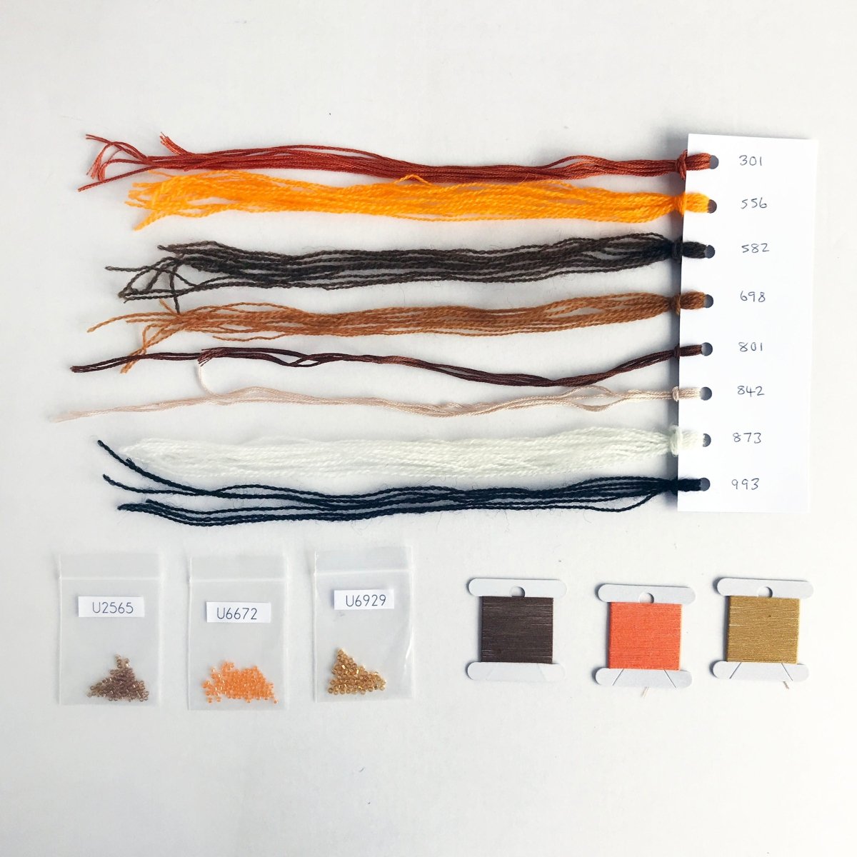 Fox Embroidery Kit - Modern Craft Kit from Kirsty Freeman Design