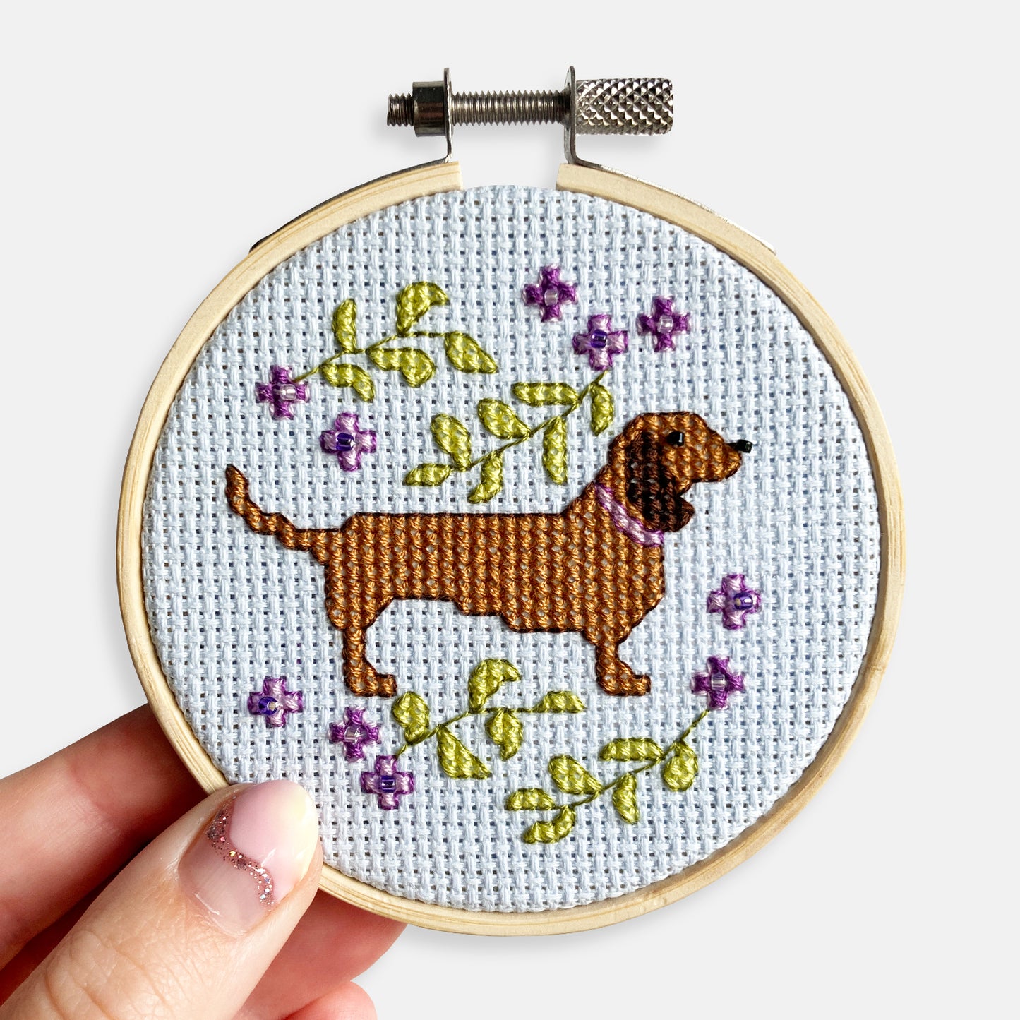 Sausage Dog Cross Stitch Kit