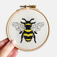 Load image into Gallery viewer, Bee Cross Stitch Kit
