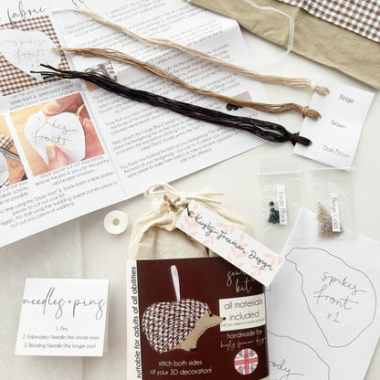 Hedgehog Craft Kit - Modern Craft Kit from Kirsty Freeman Design