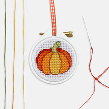 Load image into Gallery viewer, Pumpkin Cross Stitch Kit
