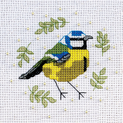 Blue Tit Bird Cross Stitch Kit