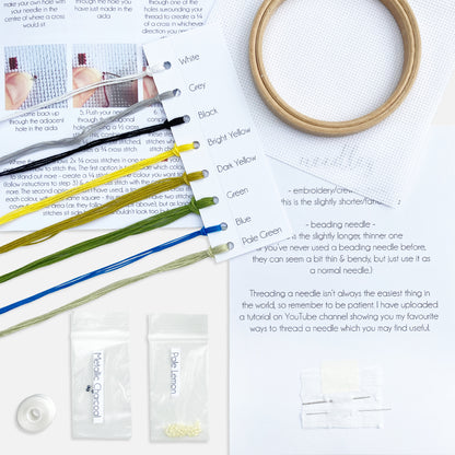 Blue Tit Bird Cross Stitch Kit