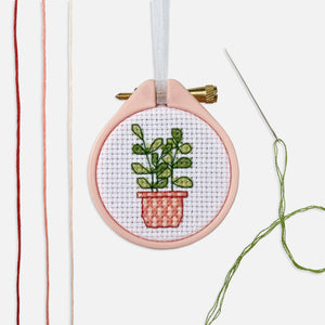 Pot Plant Cross Stitch Kit