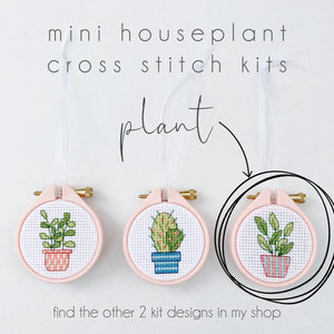 Plant Cross Stitch Kit