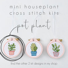 Load image into Gallery viewer, Pot Plant Cross Stitch Kit
