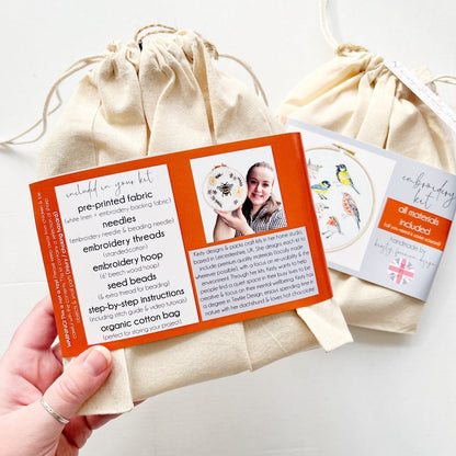 Bird Embroidery Kit - Modern Craft Kit from Kirsty Freeman Design