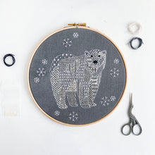 Load image into Gallery viewer, Polar Bear Embroidery Kit

