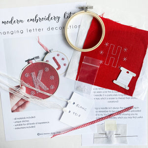 Christmas Letter Embroidery Kit