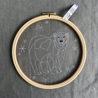 Polar Bear Embroidery Kit