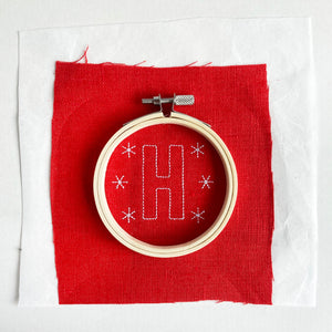 Christmas Letter Embroidery Kit