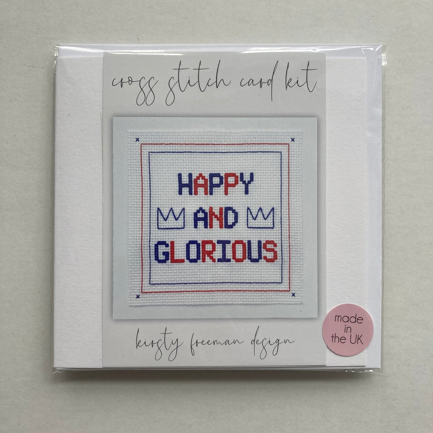 Coronation Cross Stitch Card Kit