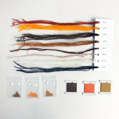 Fox Embroidery Kit