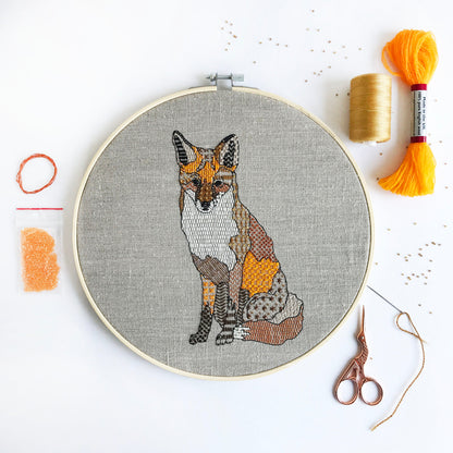 Fox Embroidery Kit