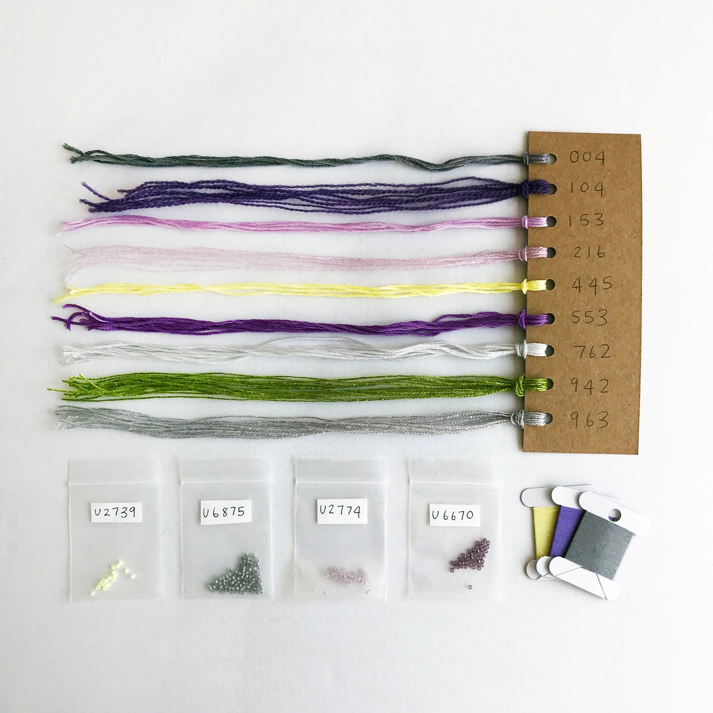 Modern Floral Embroidery Kit