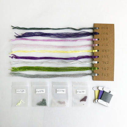 Modern Floral Embroidery Kit