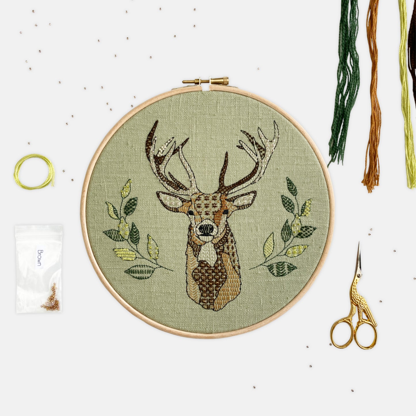 Deer Embroidery Kit