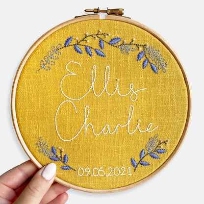 Baby Embroidery Kit - Modern Craft Kit from Kirsty Freeman Design
