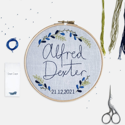 Baby Embroidery Kit - Modern Craft Kit from Kirsty Freeman Design